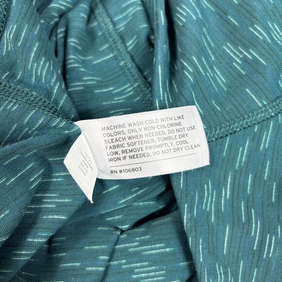 Duluth Trading Pants Womens XL Pull On Straight Leg Green Print Stretch Pockets - Picture 10 of 11